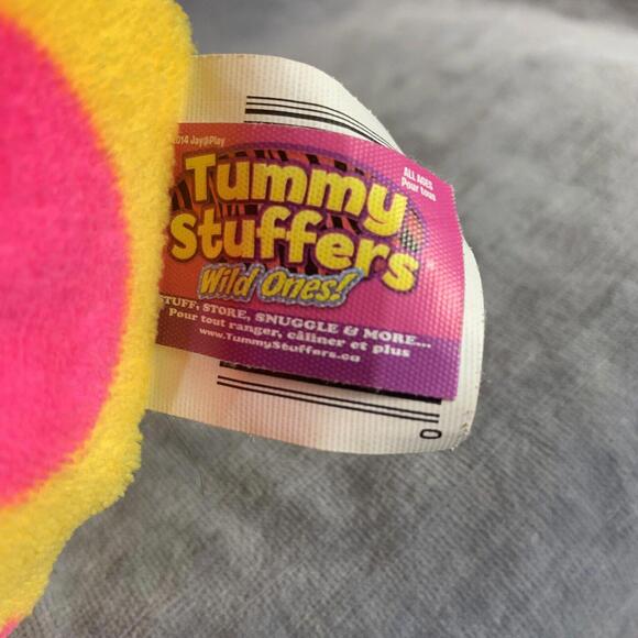 Tummy Stuffers Wild Ones Yellow Pink Giraffe Plush Stuffed Animal Toy Jay @ Play - Picture 5 of 10